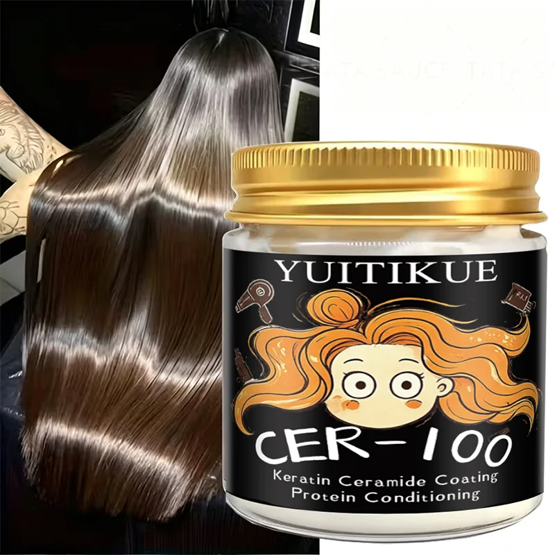 CER‑100 Hair Mask Keratin Ceramide Coating Protein Conditioning Hair Treatment Cream Nourish Repair Dry Frizzy Damaged Hair Care