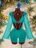 Women Bikini Triangle Top High Waist Bottom Beachwear With Shorts Women's Swimwear Halter Neck Orange Two Piece Swimsuit