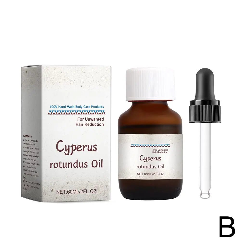 NEW 60ml Cyperus Rotundus Oil Body Hair Remover Oil For Armpit Legs Arms Hair Growth Inhibitor Skin Care Body Moisturizing Oil