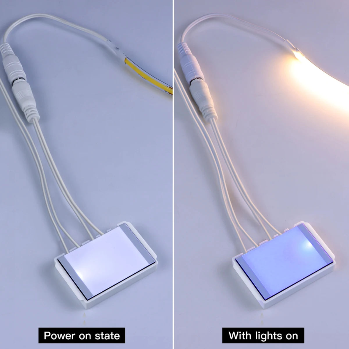 LED Makeup Lamp USB Rechargeable Lamp 5V LED Strip Light with Touch Sensor Dimmable Swtich for Bathroom Mirror Backlight Decor