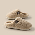 Cozy Furry Slippers for Women, Warm Non-Slip Indoor Shoes, Plush Fleece Lining & Soft Sole for Home Comfort in Winter