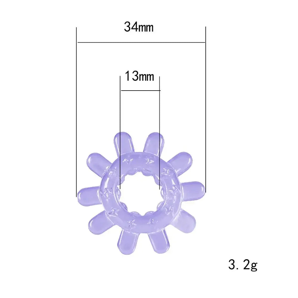 5 Pcs Sex Toys For Men Cock Rings Delay Ejaculation Penis Enlargement Condom Intimate Goods