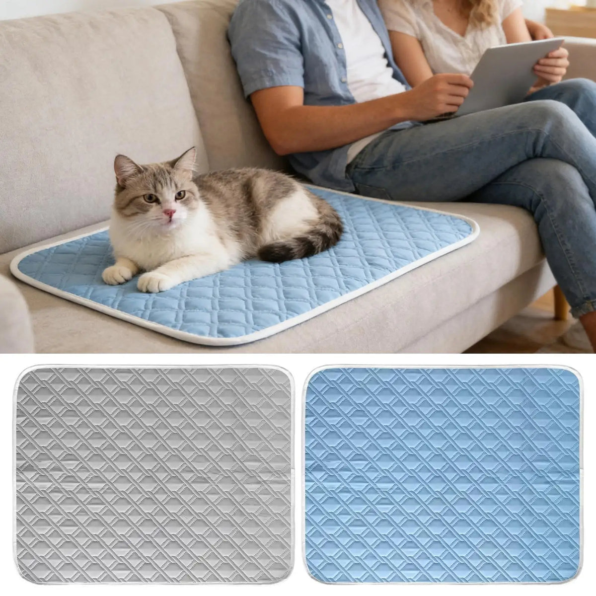 Summer Pet Mat Cooling Dog Pad For Dogs Cat Blanket Sofa Breathable Pet Bed Washable Self Cooling Cat Ice Pad Pet Supplies
