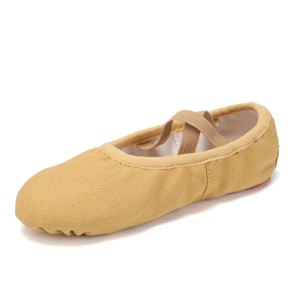 Girls Ballet Shoes For Woman Kids Ballet Slippers Women Ballet Flats Children Practise Dance Shoe Soft Sole Canvas Training Shoe