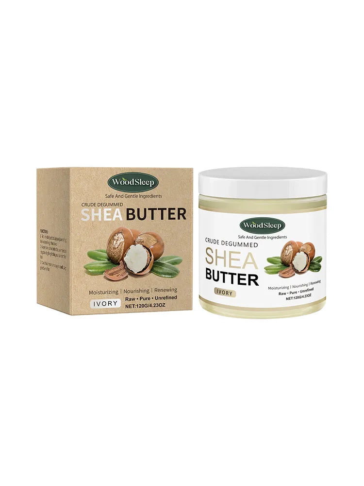 Crude Shea Butter Cream for Extremely Dry Skin Deep Moisturizing Nourishing Multi Purpose Skin Care Face Hand Body Cream 120g