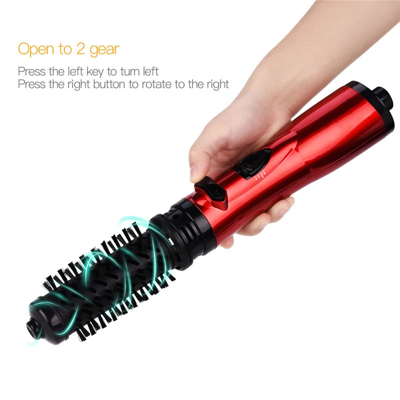 Multi-Functional 3 In 1 Hot Air Brush Automatic Hair Curler Straightener Rotating Volumizer Curling Blowout Hair Dryer Brush