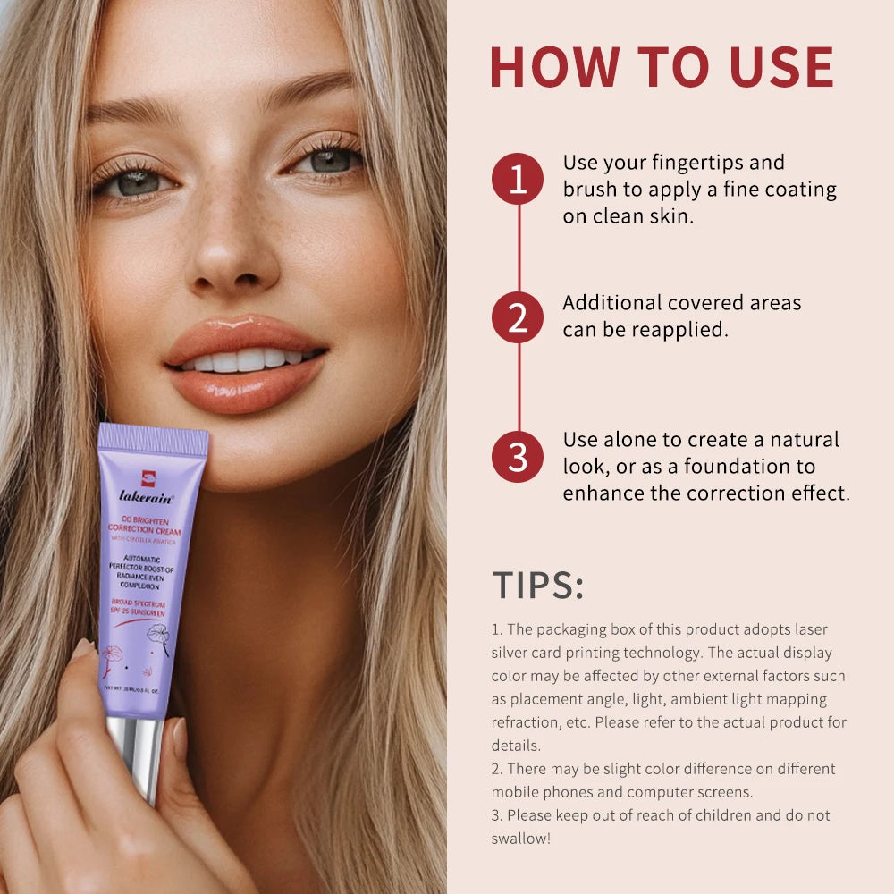 CC Cream Centella Change Color Korean Makeup Foundation Face Cream Korea cream Cosmetic Moisture Full Coverage Magic Foundation