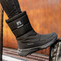 Mens Snow Boots Thickened Plush Warm Cotton Boots Outdoor Non-slip Platform Boot High-top Winter Boots for Men Botas Para Hombre