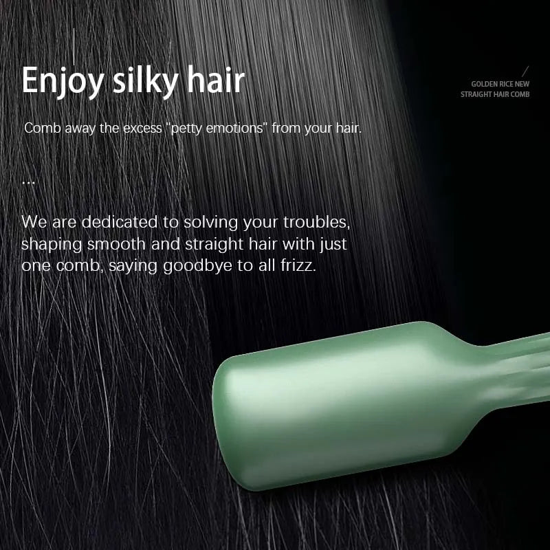 Electric Hair Brushes Hair Straightener Comb 2 in 1 Straight Curler Electric Care Flat Iron Comb Heated Styling Tools