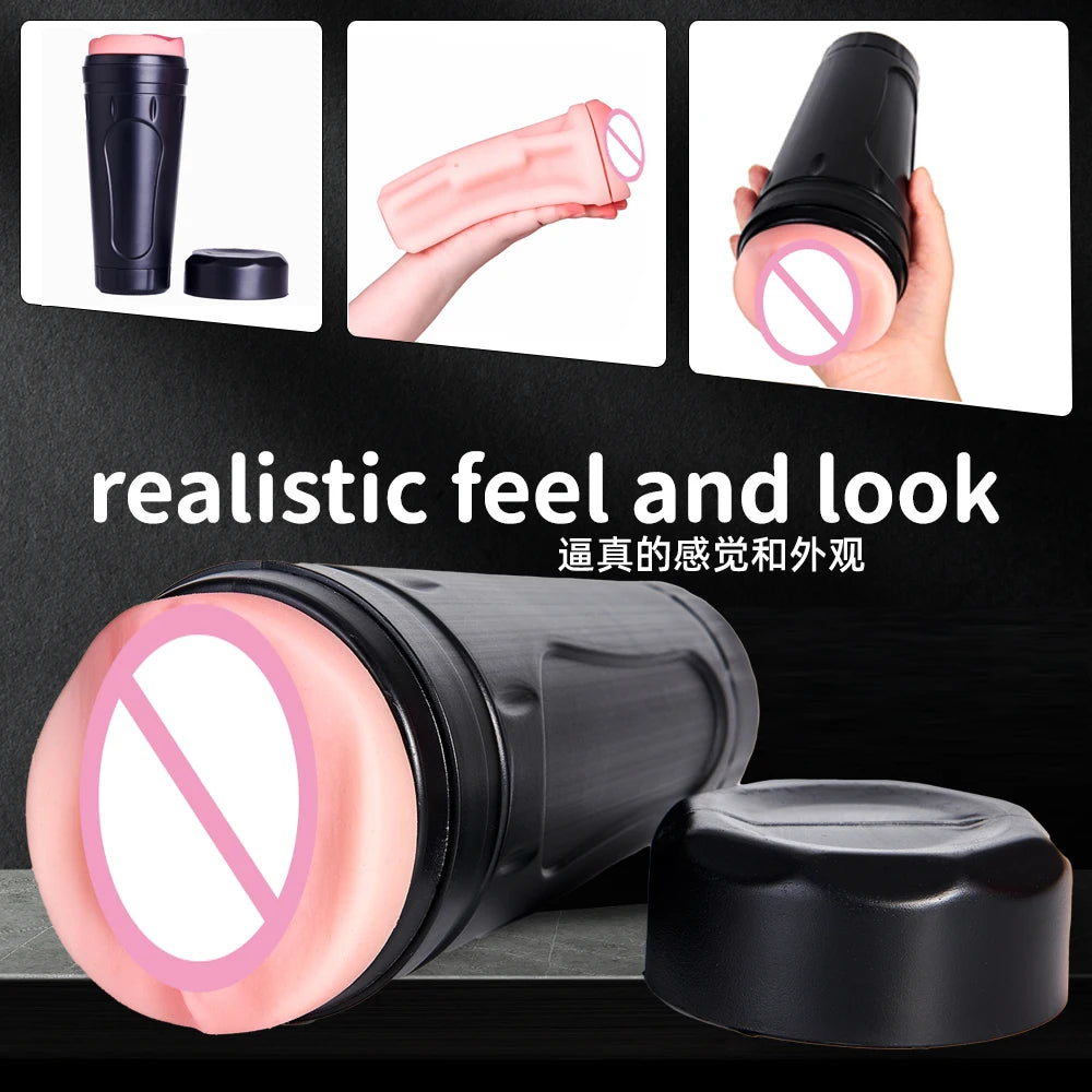 1pc Male Masturbator Artificial Vaginal For Men 18 Penis Pump Glans Sucker Real Pussy Sex Toys Erotic Goods juguetes sexuales