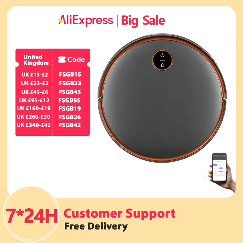 Robot Vacuum Cleaner PUREROBO F4 With APP & Voice & Remote Smart Control Wet Dry Mopping，Sweeping，Vacuum 3-In-1 Sweeper Robot