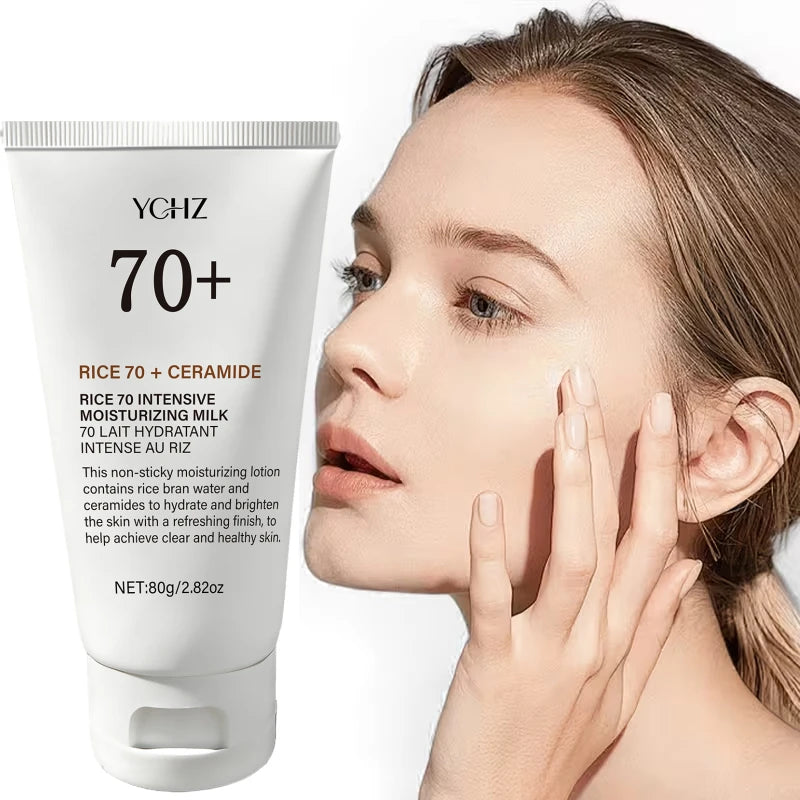 Rich Moisturizing Rice 70+ Original Cream - Contains Niacinamide, Deeply Hydrates, Firms the Skin, Soothes All Skin Types, Refines Pores, Nourishes Dry and Fragile Skin, and Imparts a Natural Glow