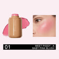 Multi-use Blush Stick Lip Cheek Eyes 3-in-1 Cream Blush Natural Matte Nude Makeup Long Lasting