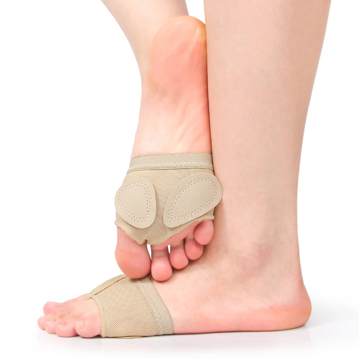 Non-Slip Ballet Dance Foot Pads | 2-Piece Microfiber & Mesh Floor Mat for Ballet & Fitness