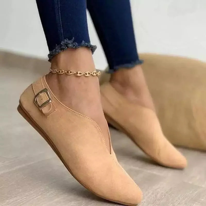 Women's Ballet Flats Outdoor Casual Pointe Wear Elegant Casual Pink Barefoot Heels Zapatos De Mujer
