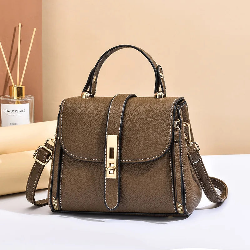Women bag handbag bag for women 2025 shoulder bag sac a main femme luxury designer Genuine leather women's bag Bow Bucket bag