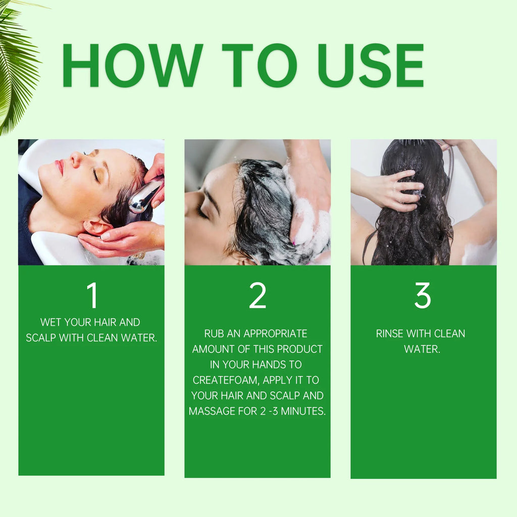 300ML Batana Oil Shampoo Nourishing Hair Growth Strengthens Restore Damaged Split Hair Scalp Cleansing Dandruff Control Care
