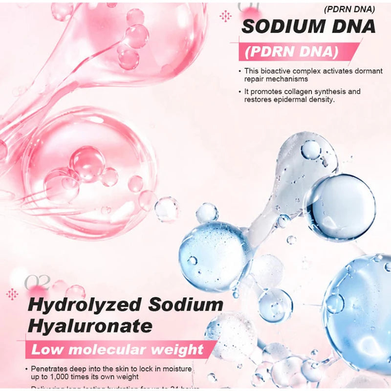 Salmon DNA PDRN Skin Care Set Ampoule Serum Capsule Cream Eye Stick Collagen Hyaluronic Acid Moisturizing Facial Skin Care Kit