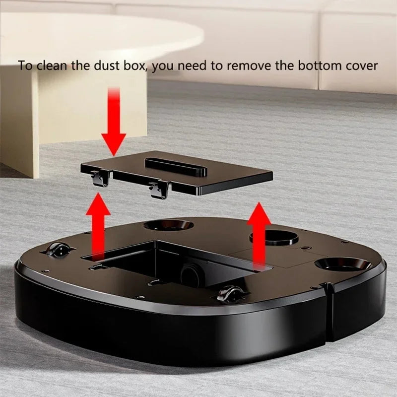 New 3-in-1 Robot Vacuum Cleaner USB Charging Home Fully Automatic Sweep Robot Integrated Sweep Suction Mopping & Sterilization