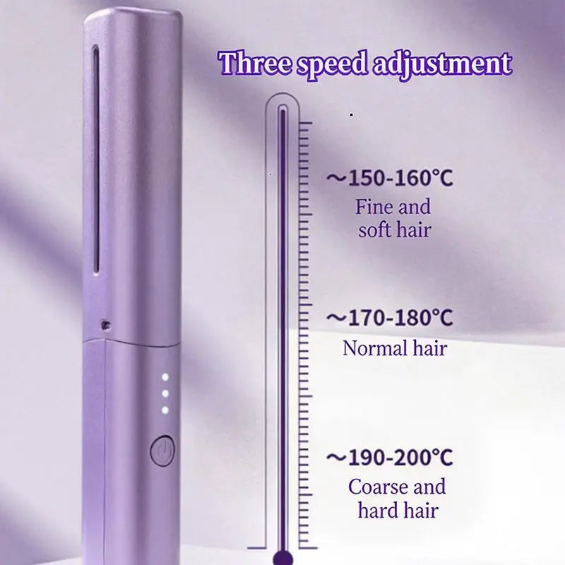 Electric Hair Straightening Comb Hair Curling Brush Multi-Functional Heating Professional Hair Straightening Curling Convenient