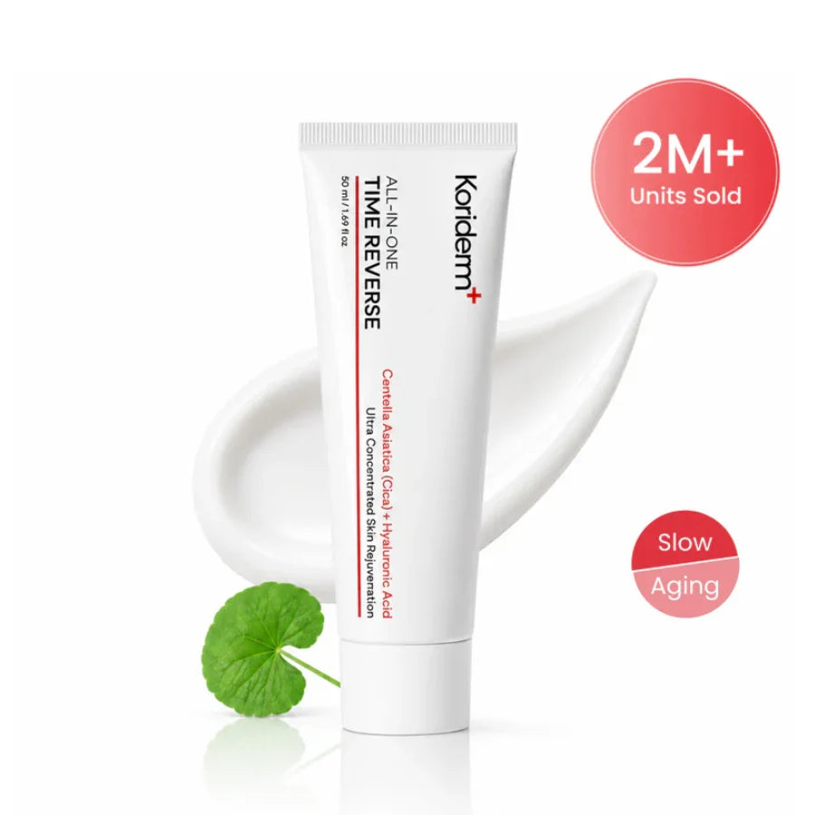 Koriderm Time Reversal All-in-One Cream Cica Hyaluronic Acid Moisturizing Anti Aging Whitening Repair Firming Eye Cream Skincare