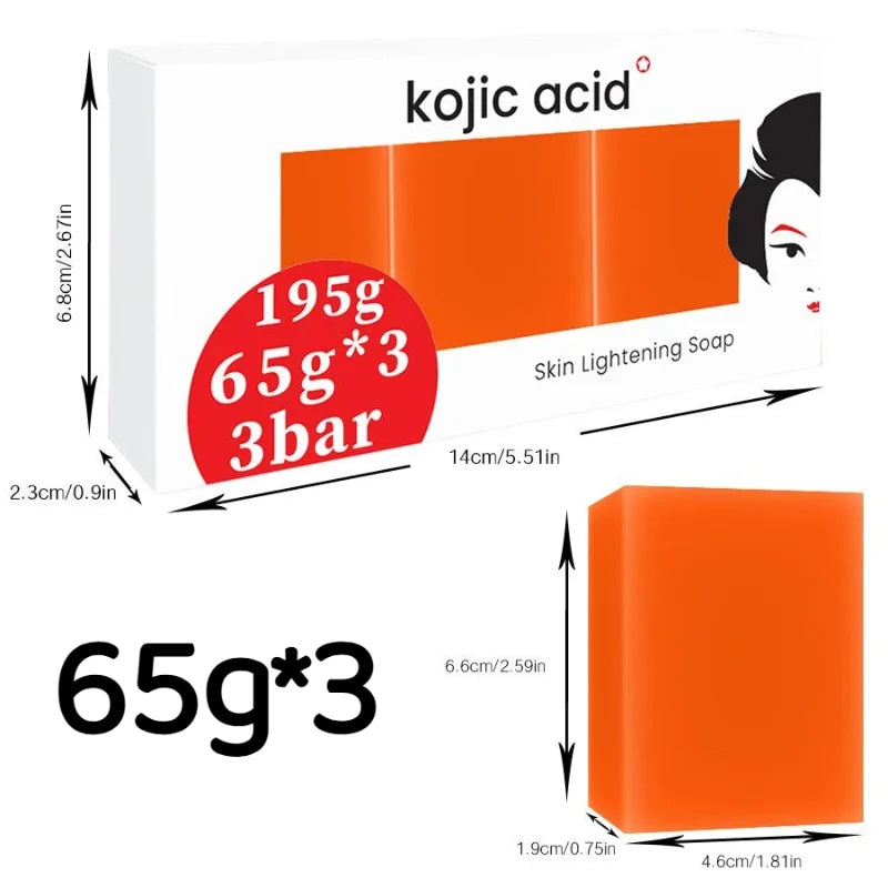 Kojic Acid Soap Face Body 100g Handmade Papaya Soap Deep Cleansing Brightening Skin Whitening Soap For Daily Facial Cleansing