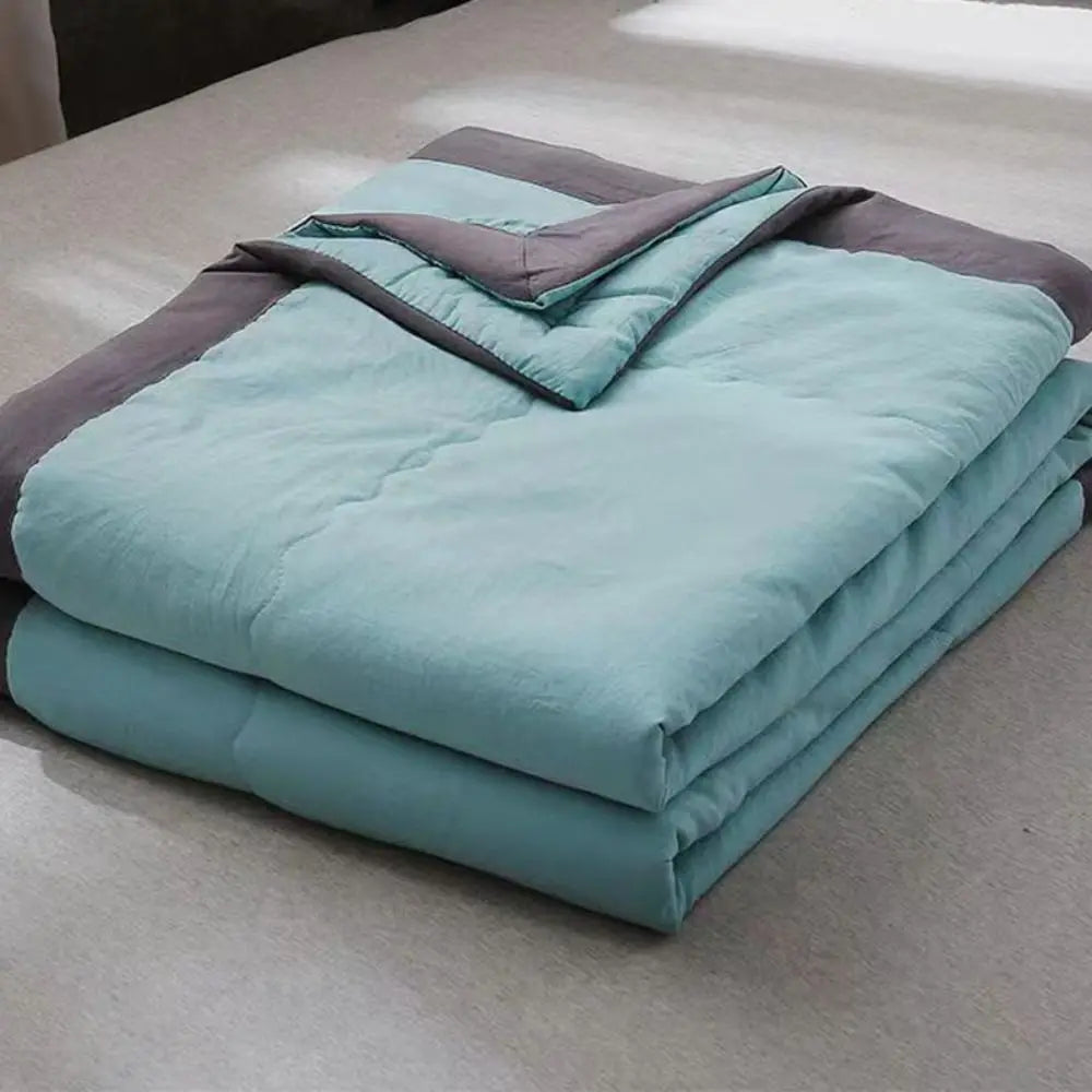 New Double Sided Cooling Blanket Skin-Friendly Breathable Conditioning Quilt Cold Effect Lightweight Cooler Quilt Spring Summer