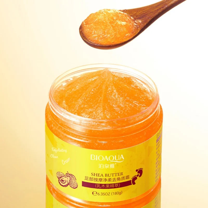 Foot Massage Exfoliating Cream, Gently Massages the Skin, Deeply Cleanses Dirt and Exfoliates, Helps Improve Rough Skin Texture, Leaving Feet Clean, Soft, Smooth, and Delicate.