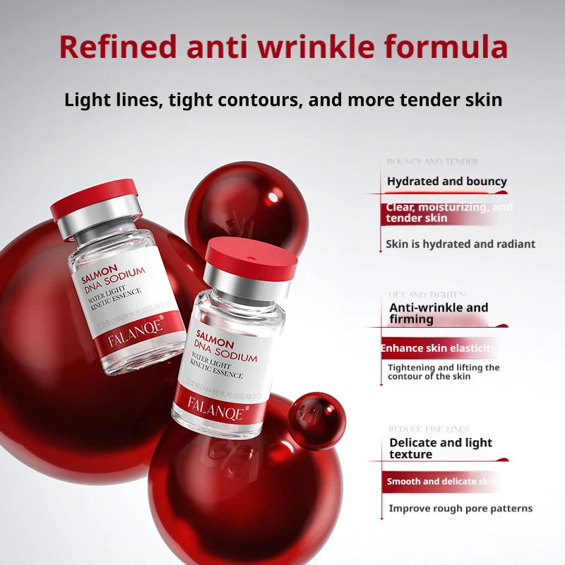 Salmon DNA Sodium Serum PDRN Collagen Facial Serum Whitening Firming Elasticity Skin Renewal Repair Korean Beauty 10pcs/pack