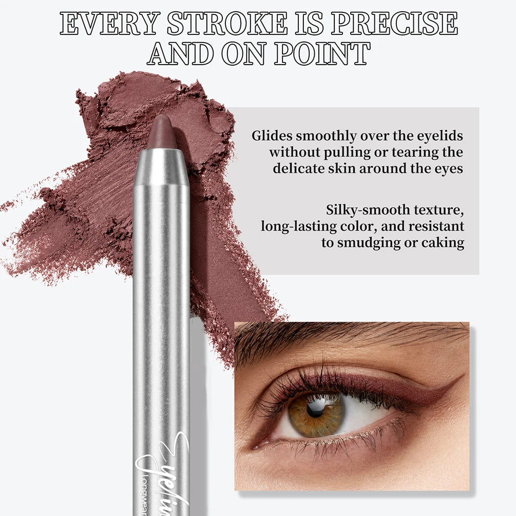 ART VALUE 6 Color Matte Eyeliner Pencil Makeup Sets Easy Coloring Sweat Proof Eyeshadow Pencil Lasting Shimmer Eyeliner Cosmetic