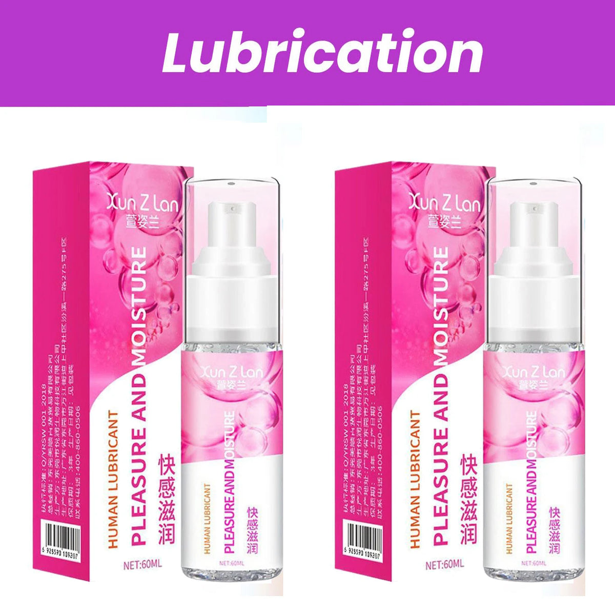 Cooling Lube & Warming Lube For Couples Intense Orgasm Gel 60ml Passion, Pleasure Moisture, Smooth Ice Lubricant For Vagina Anal