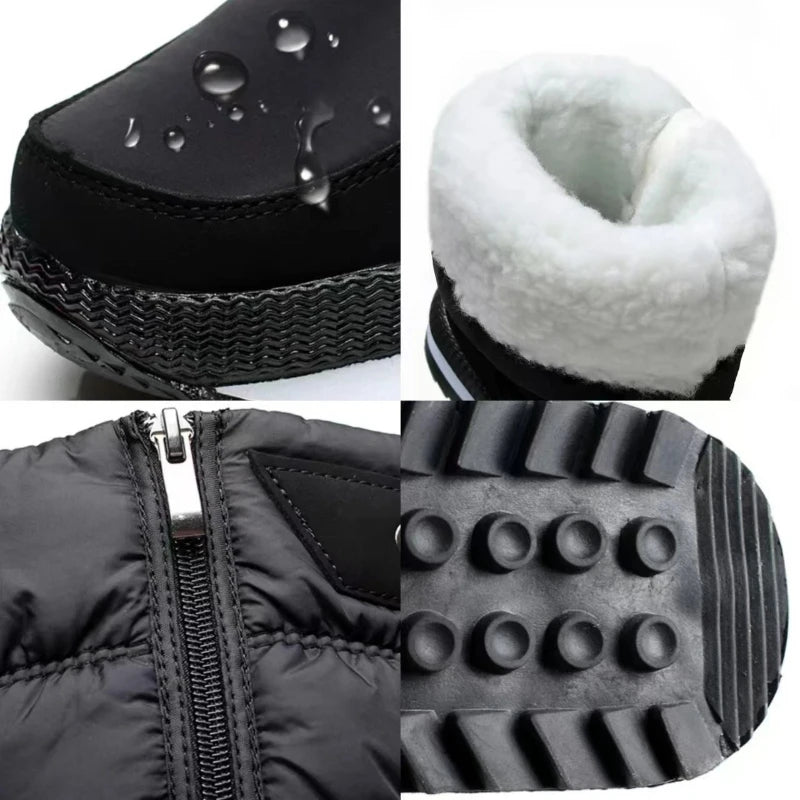 Fashion Warm Women Boot Women's Snow Boots Platform Winter Boots Waterproof Non-slip Boots Plush Fur Mid-calf Boot Botas Mujer