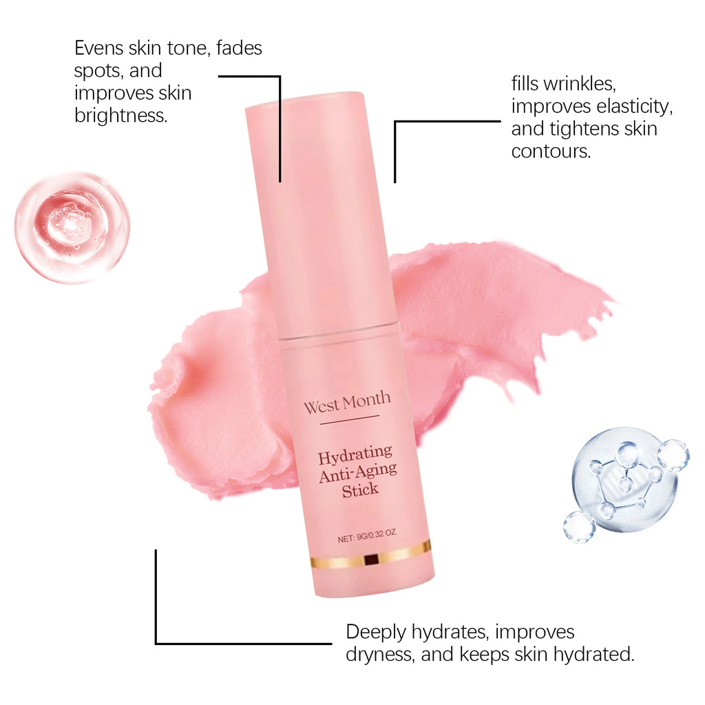 Collagen Multi Bounce Balm Stick – Firming & Lifting, Wrinkle Removal Brightening Facial Dull Skin Moisturizing Skin Care Korean