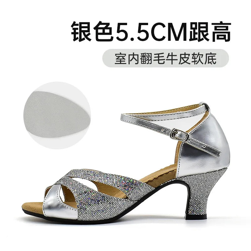 line dance shoes for adults Latin dance shoes for women zapatillas de ballet modern salsa stage performance shoeses