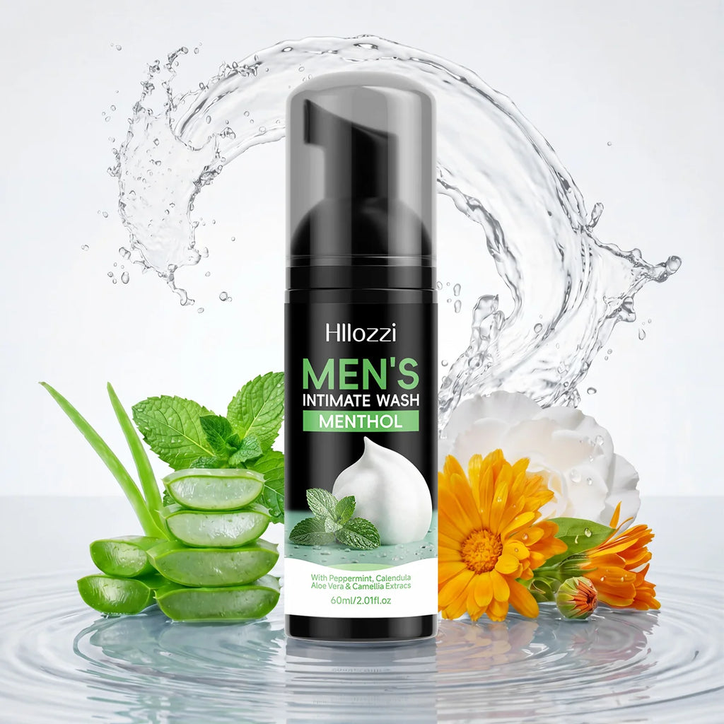 MEN'S INTIMATE WASH COOLING MINT: Superior Odor Control, All-Day Freshness & Gentle Daily Grooming Care. Designed for Hygiene.