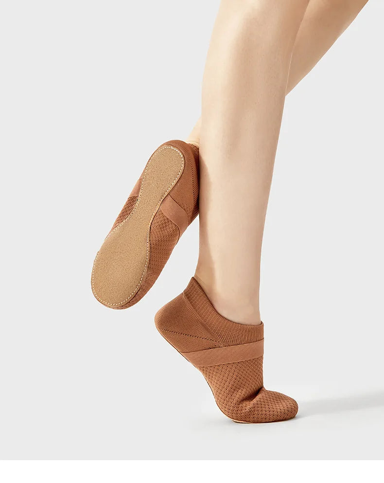 Ballet Flats Dance Shoes for Women Soft Bottom Teacher Class Exercise Shoes Jazz Adult Indoor Latin Practice Shoes