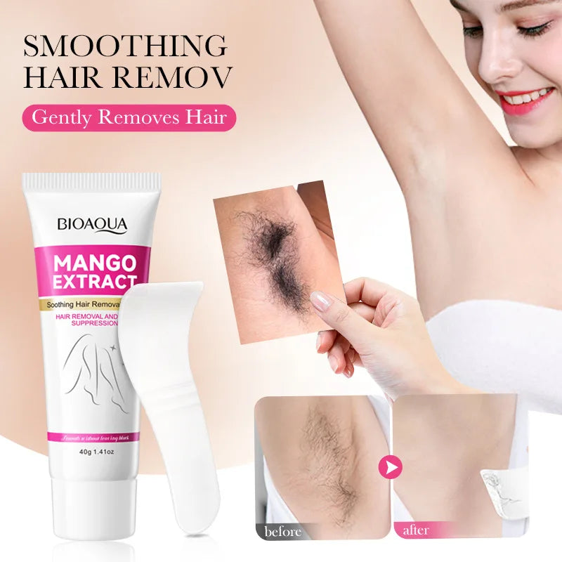Permanent Hair Removal Cream Hair Growth Inhibitor Face Arm Armpit Leg Intimate Areas Painless Depilatory For Men Women Care