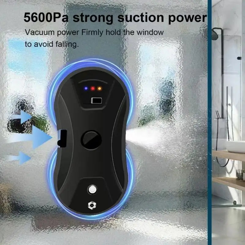 Window Cleaning Robot for Narrow Areas Auto Water Sprayer Glass Cleaner with Remote Control and Double Pad for Mirror 87HA