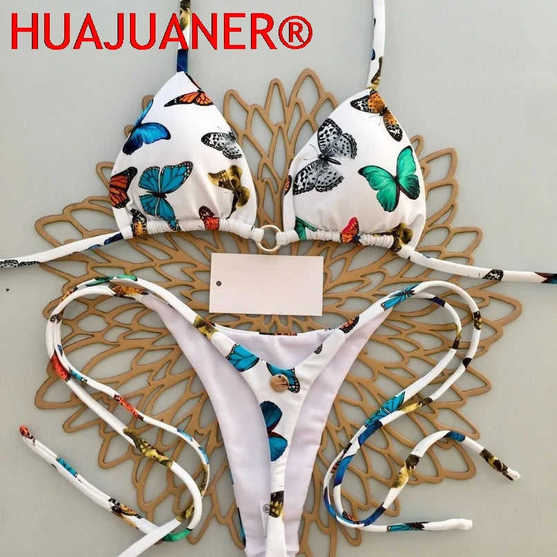 2026 New Sexy Women Bikini Set Beach Holiday Swimsuit Brazilian Thong Bikini Set Sexy Two Pieces Bathing Suit Women Beach Wear