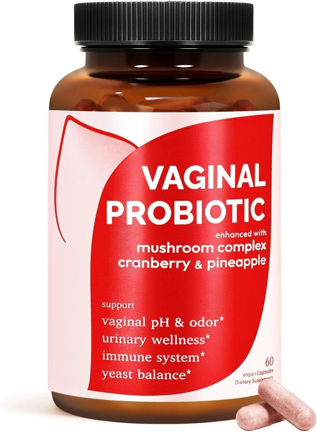 Vaginal Probiotics for Women - PH Balance, Healthy Vaginal Odor, Vaginal Flora, Yeast Balance, Immune Support - Probiotics 60pcs