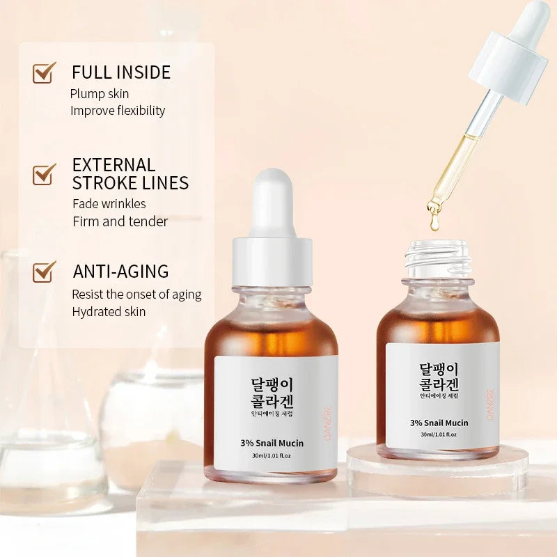 Korean Collagen Serum Skincare For Wrinkles Firming Lifting Protect Repair Skin Reduce Fine Lines Nourishing Smooth Facial