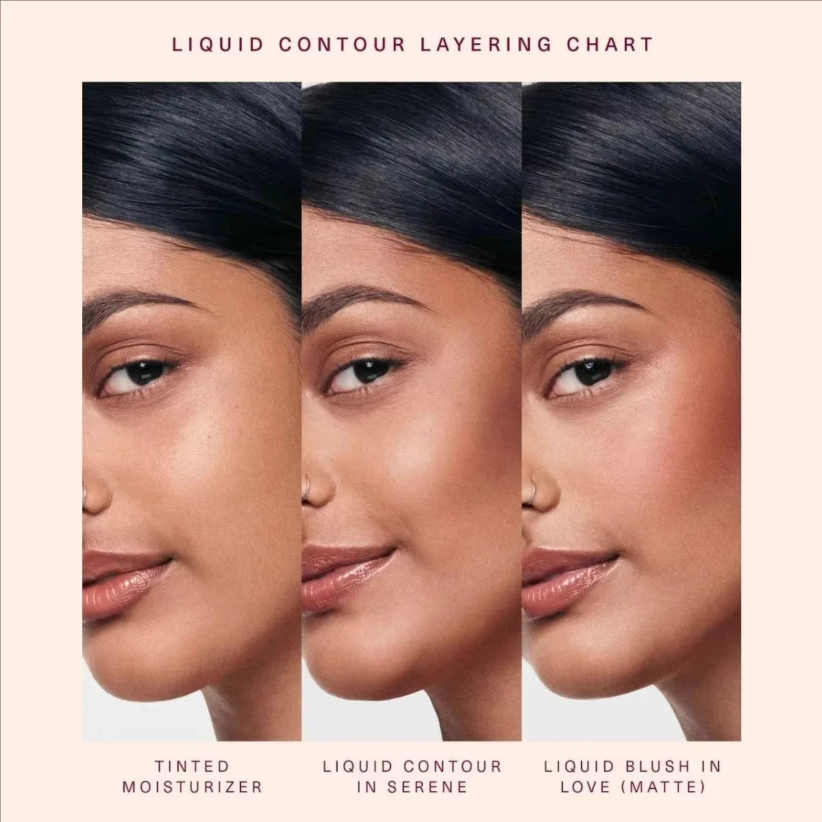 Rare Beauty Facial 3D Liquid Bronze Contour Stick Concealer Contouring Nose Shadow Cream Nourishing Highlight Foundation Makeup