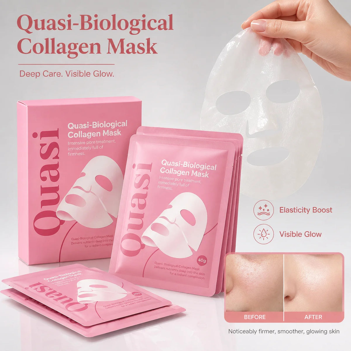 Bio Collagen Face Mask Korean Overnight Repair Formula Anti Aging Moisturizing Brightening Firming Fine Line Pore Skin Care
