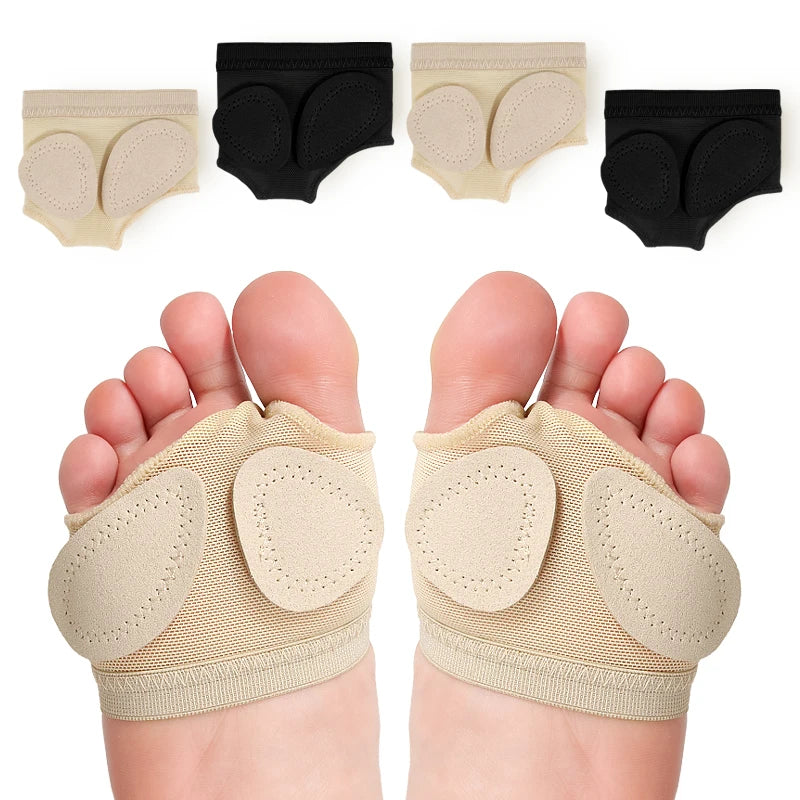 Non-Slip Ballet Dance Foot Pads | 2-Piece Microfiber & Mesh Floor Mat for Ballet & Fitness