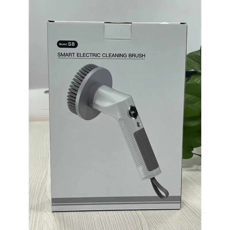 Cepillo Eléctrico De Limpieza Hogar IPX6 Impermeable Cepillo Limpieza Eléctrico Ligero Con 4 Cabezales Electric Tile Cleaner