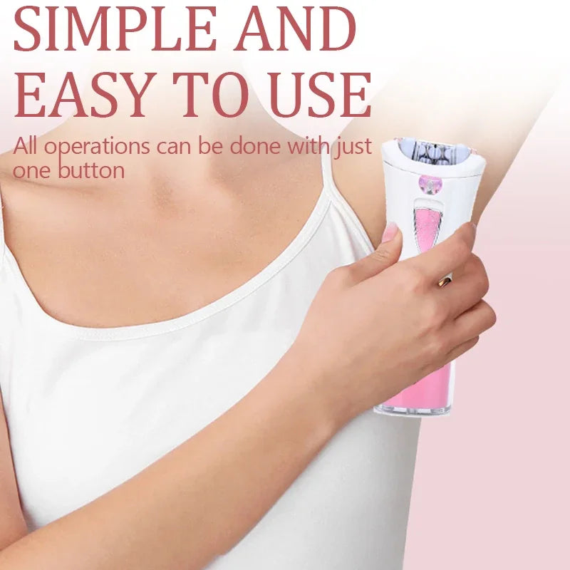 Kemei KM-1999 Depilatory Electric Female Epilator Women Dry Battery Hair Removal for Facial Body Armpit Underarm Leg Depilation