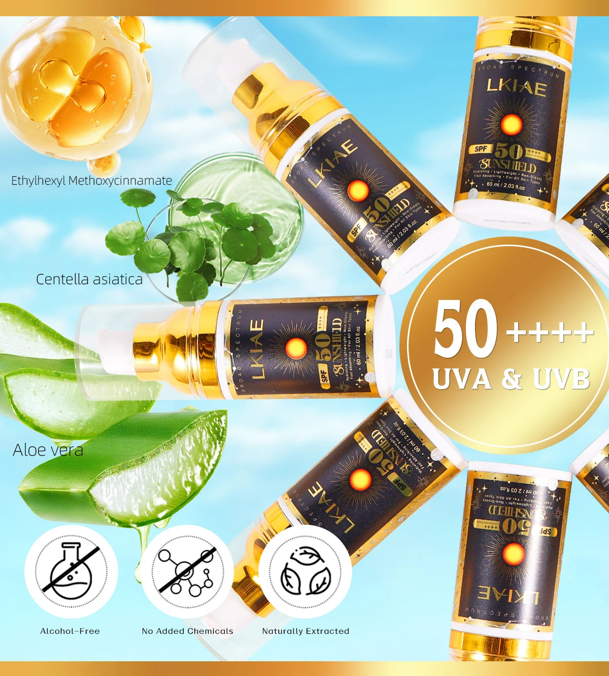 LKIAE ULTRA Whitening SkinCare Set For All Skin Tone, Hydration, With Glutathione, Collagen, Reduce Dark Spot, Hyperpigmentation