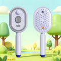 Electric Spray Hair Brush 2-In-1 Misting Hair Brush With Water Spray Reduce Frizz Anti-Static Retractable Steam Massage Comb^+~
