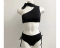 2025 New Bikinis Swimwear Women Push Up One Shoulder Swimsuit 2 Pieces Bikini Set Bathing Suit Beach Wear Summer
