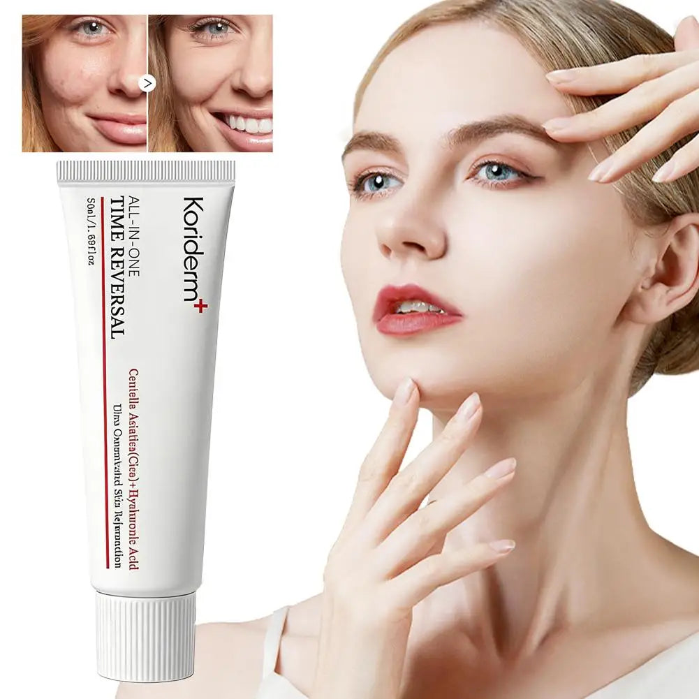 Koriderm Time Reversal All-in-One Cream Cica Hyaluronic Acid Moisturizing Anti Aging Whitening Repair Firming Eye Cream Skincare